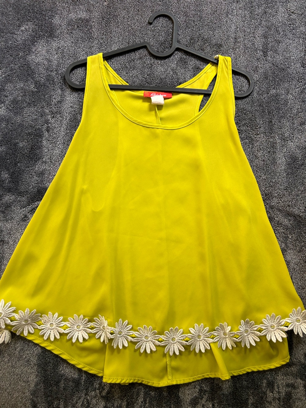 Women’s Bright Yellow Sleeveless Top